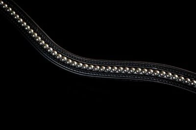 Fairfax Browband - Dark Grey Pearl 3 Fairfax Browband - Dark Grey Pearl