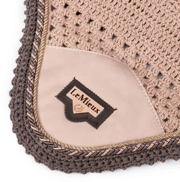 LeMieux Loire Satin Fly Hood - Rose 6 LeMieux Loire Satin Fly Hood - Rose - Image 4