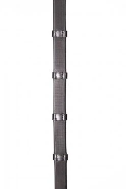 Henry James Smooth Eventer Hybrid Ribber Reins With Leather Stoppers