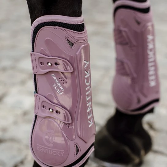 Kentucky Tendon Boots Bamboo Shield - Elastic - Old Rose 3 Kentucky Tendon Boots Bamboo Shield - Elastic - Old Rose