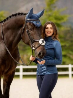 LeMieux Loire Fly Hood - Atlantic -Horse Supplies Store 18239c